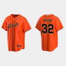 Mens Youth SFG #32 David Villar Nike Orange Alternate Flexbase Player Jersey