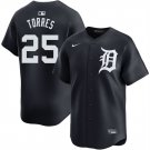 Men's DET #25 Gleyber Torres Black Limited Stitched Player Jersey
