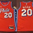 Men's & Boys 76ers #20 Jared McCain Red Statement Swingman Jersey