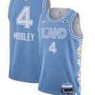 Men's Cleveland Cavaliers #4 Evan Mobley Light Blue 2024-25 City Edition Stitched Jersey