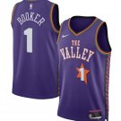 Men's Phoenix Suns #1 Devin Booker Purple 2024-25 City Edition Swingman Stitched Basketball Jersey