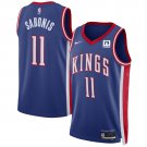Men's & Youth Kings #11 Domantas Sabonis Blue 2025 City Edition Swingman Stitched Jersey