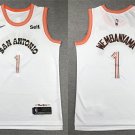 Men's Youth San Antonio Spurs #1 Victor Wembanyama City Basketball Jersey White 2024