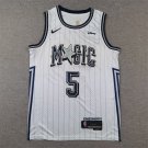 Men's Orlando Magic #5 Paolo Banchero White 2025 City Edition Stitched Basketball Jersey