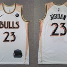 Men's Chicago Bulls #23 Michael Jordan White 2025 City Edition Stitched Basketball Jersey