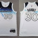 Men's Youth Timberwolves #30 Julius Randle White 2025 City Edition Stitched Jersey