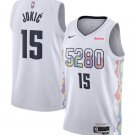 Men's Youth Nuggets #15 Nikola Jokic White 2025 City Edition Swingman Stitched Jersey