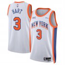 Men's Youth New Yok Knicks #3 Josh Hart White 2025 City Edition Swingman Stitched Jersey