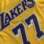 Men's Lakers #77  Luka Doncic MITCHELL & NESS Basketball Short Sleeve Yellow