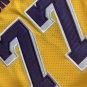 Men's Lakers #77  Luka Doncic MITCHELL & NESS Basketball Short Sleeve Yellow