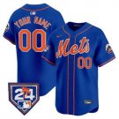 Men's New York Mets Active Player Cutsom Royal 2024 Spring Training V2 Limited Jersey