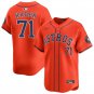 Mens HOU #71 Josh Hader Orange Alternate Limited Jersey