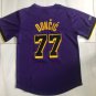 Men's Lakers #77 Luka Doncic MITCHELL & NESS Basketball Short Sleeve Purple