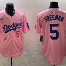 LAD X Takashi Murakami Tokyo #5 Freddie Freeman Jersey Pink