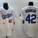 LAD X Takashi Murakami Tokyo 42 Jackie Robinson Jersey White