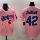 LAD X Takashi Murakami Tokyo #42 Jackie Robinson Jersey Pink