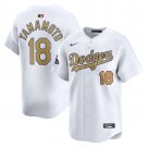 Los Angeles Dodgers #18 Yoshinobu Yamamoto Champion version Jersey White