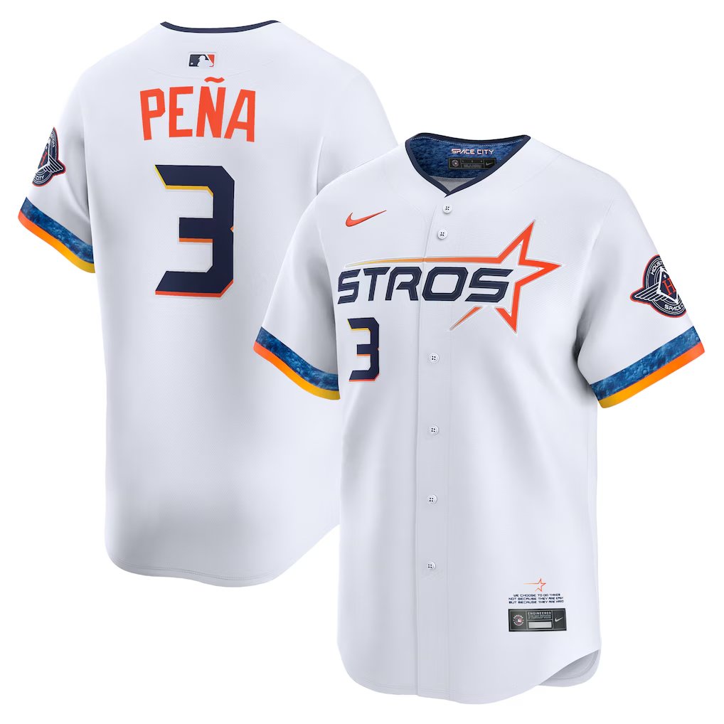 Any Size Astros #3 Jeremy Pena City Connect Player Jersey White