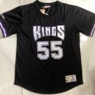 Men's Sacramento Kings #55 Jason Williams MITCHELL & NESS Basketball Short Sleeve Black