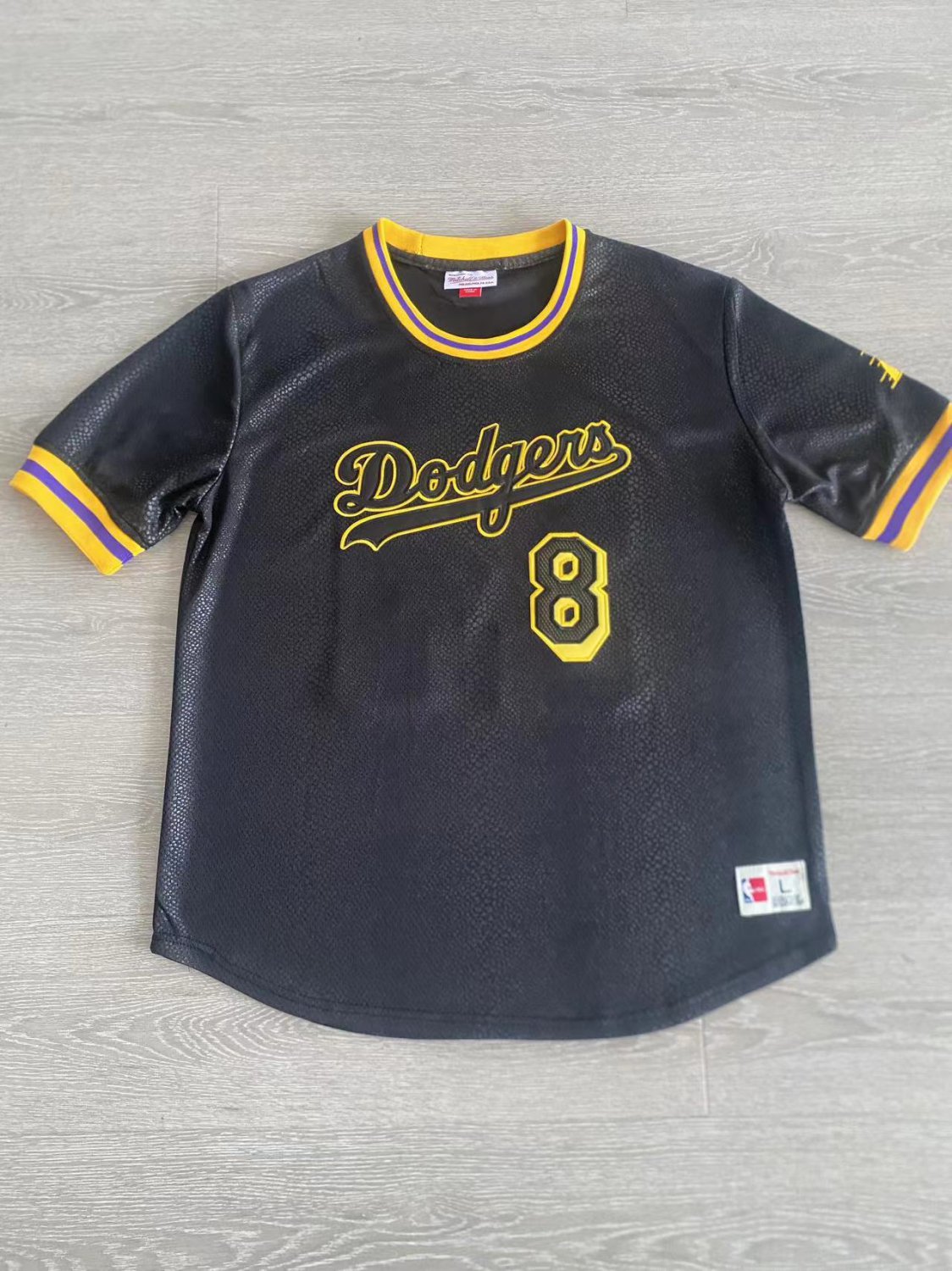 Men's LAD Kobe Bryant Mitchell & Ness Basketball Short Sleeve Black AU