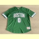 Men's Celtics #0 Jayson Tatum MITCHELL & NESS Basketball Short Sleeve Green