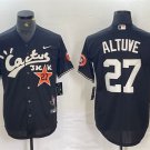 Men's HOU #27 Jose Altuve Black Cactus Jack Cool Base Jersey