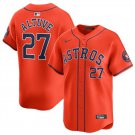 Any Size Astros #27 Jose Altuve 2024 Alternate Player Jersey Orange