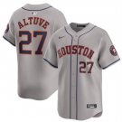 Any Size Astros #27 Jose Altuve 2024 Away Player Jersey Gray