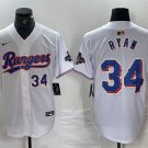 Men's TEX #34 Nolan Ryan Number White 2024 Gold Collection Limited Jersey