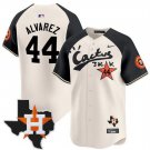 Men's HOU #44 Yordan Alvarez Cream Cactus Jack Vapor Premier Limited Jersey