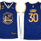 Men's Youth Warriors #30 Stephen Curry Jersey Blue