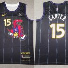 Men's Toronto Raptors #15 Vince Carter Black 2024-25 City Edition Stitched Basketball Jersey