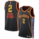 Men's Youth Thunder Shai Gilgeous-Alexander Black 2025 City Edition Swingman Stitched Jersey