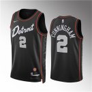 Men's Pistons #2 Cade Cunningham City Jersey Black