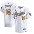 Dodgers #16 Will Smith MLB World Tour Tokyo Series Home Gold Collection Limited Jersey White