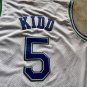 Men's Dallas #5 Jason Kidd Basketball Jersey White