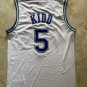 Men's Dallas #5 Jason Kidd Basketball Jersey White