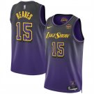 Los Angeles Lakers #15 Austin Reaves Purple 202425 City Edition Swingman Stitched Jersey