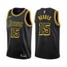 Men's Youth Los Angeles Lakers #15 Austin Reaves Black Stitched Jersey