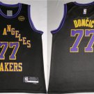 Men's Los Angeles Lakers #77 Luka Dončić Black 2025 Stitched Basketball Jersey