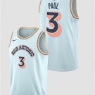 Men's San Antonio Spurs #3 Chris Paul Light Blue 202425 City Edition Stitched Basketball Jersey