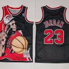 Men's Chicago Bulls #23 Michael Jordan Hardwood Classic Jersey Black