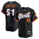 Men's SFG #51 Jung Hoo Lee Anthracite 2025 City Connect Limited Stitched Jersey