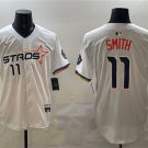 Men's HOU #11 Cam Smith White 2025 City Connect Limited Stitched Player Jersey