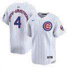 Men's CHC #4 Pete Crow-Armstrong White Home Limited Stitched Player Jersey