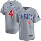 Men's CHC #4 Pete Crow-Armstrong Gray Limited Stitched Player Jersey