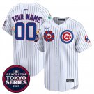 Chicago Cubs Active Player Custom White 2025 Tokyo Series Limited Stitched Baseball Jersey