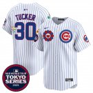 Men's CHC #30 Kyle Tucker White 2025 Tokyo Series Limited Stitched Player Jersey