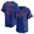 Men's New York Mets #12 Francisco Lindor Royal 2025 Alternate Limited Stitched Jersey
