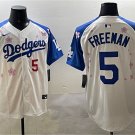 Men's Los Angeles Dodgers #5 Freddie Freeman White/Royal 2025 Tokyo Series Limited Jersey